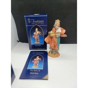 1992 Fontanini Nativity King Wise Men Melchior Figurines Italy